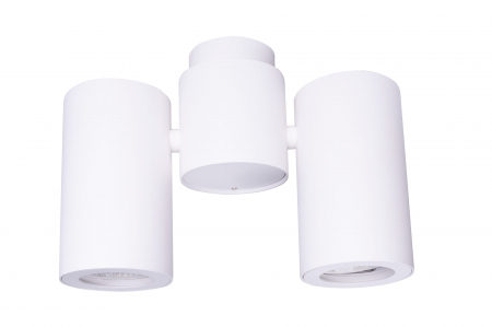 Spot alb aplicat 2 surse de lumina ajustabile Margo 21x15 cm din metal, C0113 - Maxlight [1]