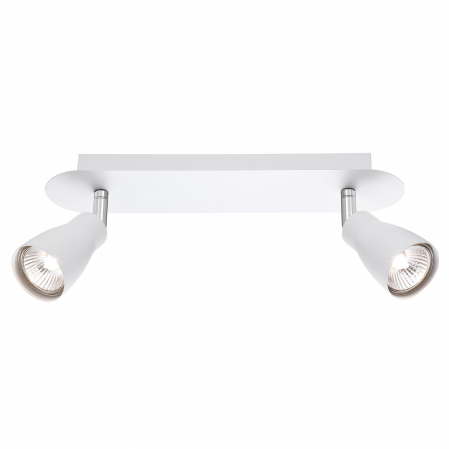 Promotii - Plafoniera alba cu 2 spoturi LED Leila, din metal, 668002 - Novaluce