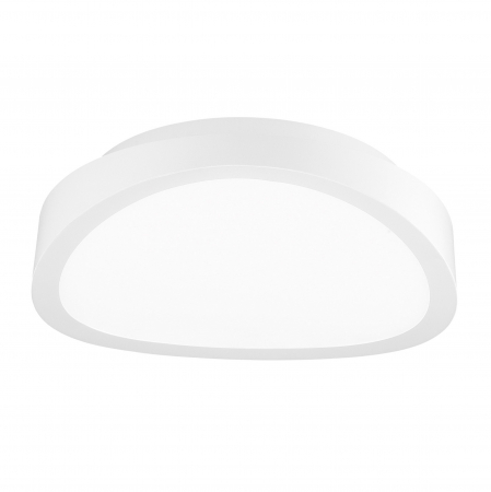Plafoniera alba LED ondulata Balas Ø40/50/75 cm, fier si sticla, design modern, 61471602 - Novaluce [8]