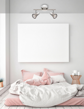 Plafoniera alba/nichel cu 2 spoturi LED Akila, 664002 - Novaluce [5]