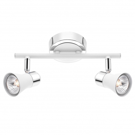 Plafoniera alba/nichel cu 2 spoturi LED Akila, 664002 - Novaluce [0]