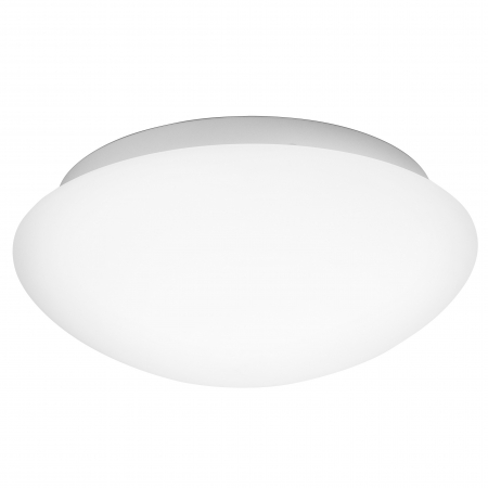 Promotii - Plafoniera alba rotunda Meto diverse diametre, abajur de sticla, baza metal, 832401 - Novaluce
