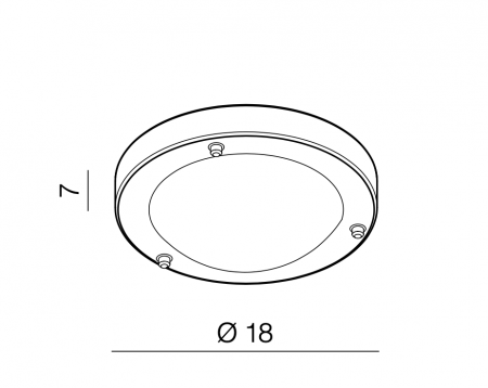 Plafoniera/aplica baie rotunda Fionna Ø 18/31 cm, rama metalica, IP44, AZ 1596 - Azzardo [2]
