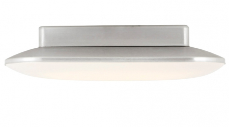 Plafoniera argintie patrata cu iluminare LED Agna 45x45x8,5 cm metal/acril, C0138 - Maxlight [1]