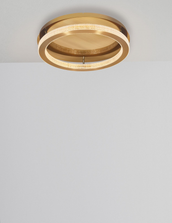 Plafoniera aurie Aliz Ø40/60 cm cu cristale, LED dimabil, design lux, 9285420 - Novaluce [2]