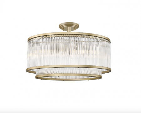 Lustre - PLAFONIERA AURIE MAT TIP CANDELABRU STICLA SERGIO Ø50,5 CM STIL CLASIC, 003064-024606 - Zumaline