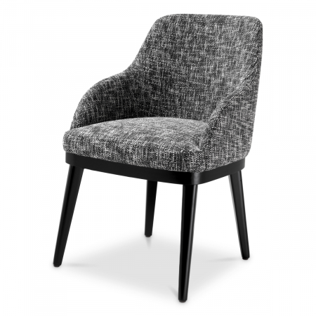 Promotii -   Scaun de dining Costa cu braț cambon negru 116514 EICHHOLTZ