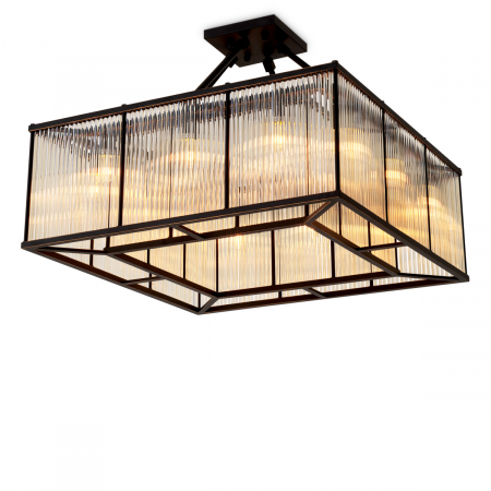   Plafoniera Bernardi Square finisaj bronz accent 118575 EICHHOLTZ [2]