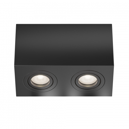Plafoniere LED - Plafoniera Atom C017CL-02B, 2xGU10, neagra, IP20, Maytoni
