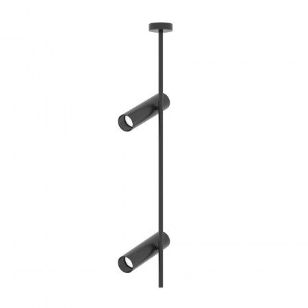 Spoturi si becuri - Plafoniera Elti C021CL-02B, 2xGU10, neagra, IP20, Maytoni