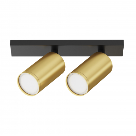 Plafoniere LED - Plafoniera Focus C051CL-U-02BMG, 2xGU10, aurie+neagra, IP20, Maytoni