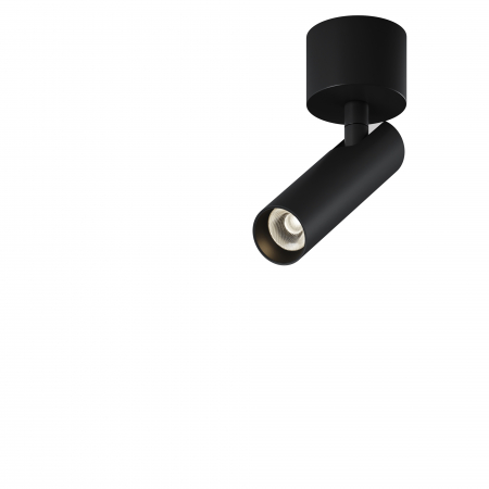 Plafoniere LED - Plafoniera LED Focus T C141CL-L125-6W3K-B, 6W, 280lm, lumina calda, IP20, neagra, Maytoni