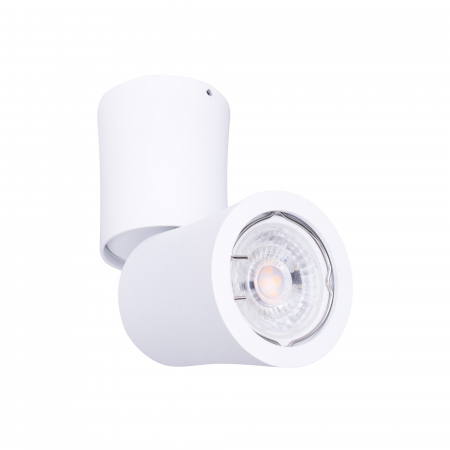 Spot cilindric aplicat alb ajustabil Raan Ø 6,5 cm din metal, C0123 - Maxlight [1]