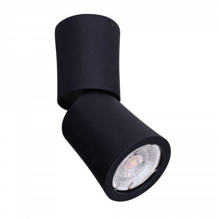 Produse - Spot negru cilindric aplicat ajustabil Raan Ø 6,5 cm din metal, C0157 - Maxlight