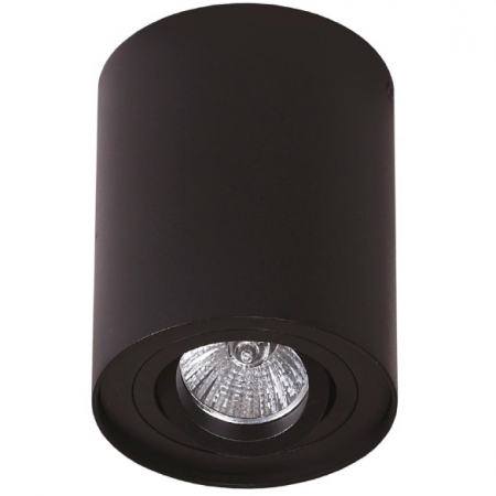 Produse - Spot negru cilindric aplicat Gaus Ø 9,5 cm, cm din metal, C0068 - Maxlight