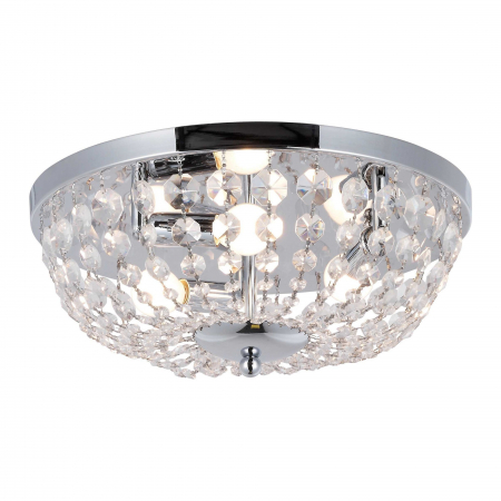 Plafoniere LED - Plafoniera rotunda crom cu cristale COSI Ø40 cm, design modern, 003064-008338 - Zumaline