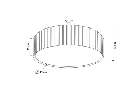 Plafonieră Crown 50 47x47x15 cm, Metal - Moosee [6]