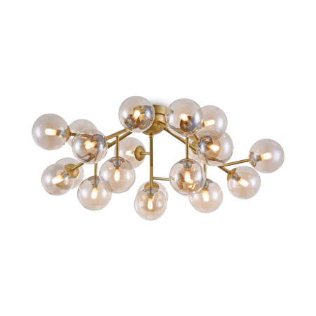 Lustre - Plafoniera Dallas MOD545PL-20G, 20xG9, alba+aurie, IP20, Maytoni