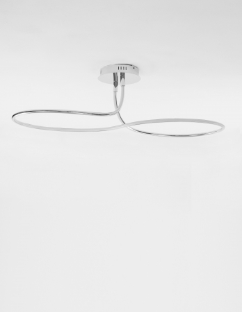 Plafoniera de lux aurie/crom/alba Stina 100 cm, LED dimabil, design modern, 9357087 - Novaluce [17]