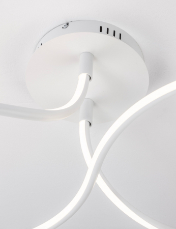 Plafoniera de lux aurie/crom/alba Stina 100 cm, LED dimabil, design modern, 9357087 - Novaluce [4]