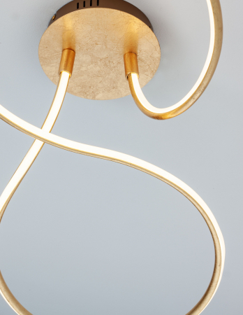 Plafoniera de lux aurie/crom/alba Stina 100 cm, LED dimabil, design modern, 9357087 - Novaluce [14]