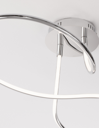 Plafoniera de lux aurie/crom/alba Stina 100 cm, LED dimabil, design modern, 9357087 - Novaluce [21]