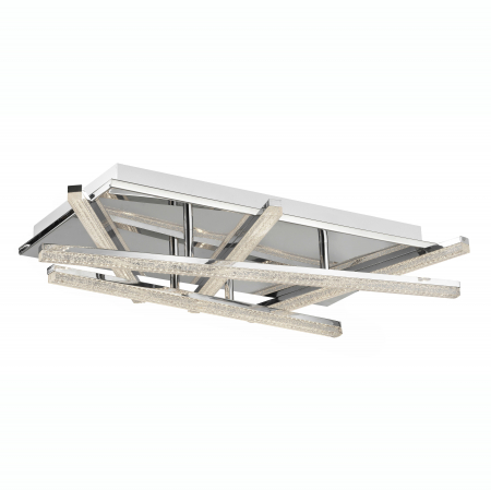Plafoniere LED - Plafoniera de lux crom Gisselle 62 cm, iluminare LED 5 piese liniare, 81006002 - Novaluce