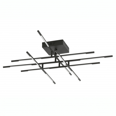 Plafoniera dimabila aurie/neagra cu bete rotative Rocco 94,5 cm, iluminare LED, 9180714 - Novaluce [0]