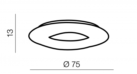 Plafoniera dimabila LED rotunda alba Glasco, divserse dimensiuni, acril/metal crom, AZ 2670 - Azzardo [4]