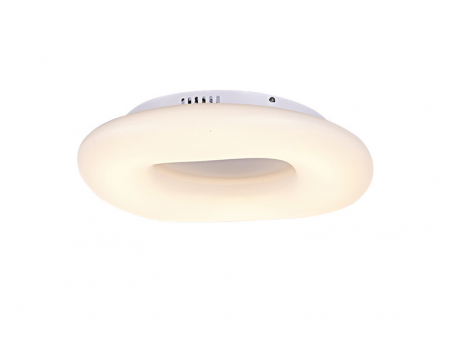 Plafoniera dimabila LED rotunda alba Glasco, divserse dimensiuni, acril/metal crom, AZ 2670 - Azzardo [1]