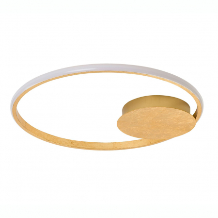 Plafoniere LED - Plafoniera eleganta LED dimabila aurie/neagra/alba Rajma Ø50 cm, design minimalist, 9348071 - Novaluce