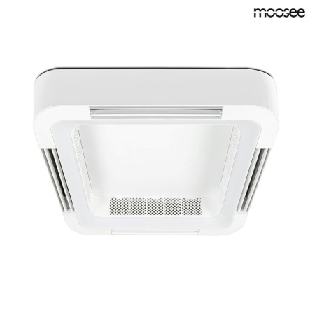 Produse - Plafonieră Fanlight 60x60x11 cm, Abs și Acril - Moosee