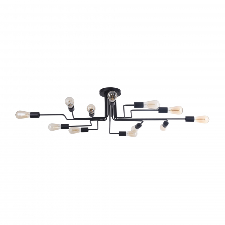 Plafoniera Gilbert T532CL-12B, 12xE27, neagra, IP20, Maytoni [1]