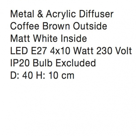 Plafoniera hexagonala diverse culori Drusia Ø 40 cm, din metal, 8186204 - Novaluce [9]