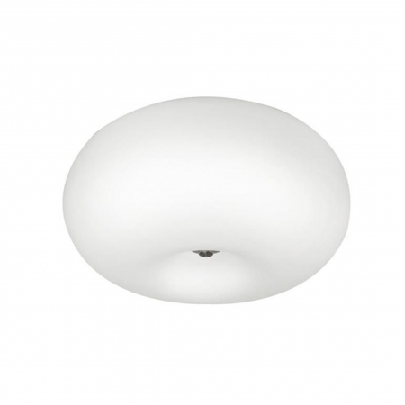 Promotii - Plafoniera alba rotunda INEZ Ø28 cm din sticla/metal, 003064-001645 - Zumaline