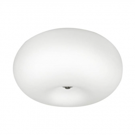Promotii - Plafoniera alba rotunda INEZ Ø37 cm din sticla/metal, 003064-001646 - Zumaline