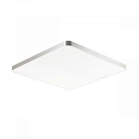 Produse - Plafoniera LED argintie/alba patrata SIERRA 80x80 cm, design modern, 003064-021966 - Zumaline