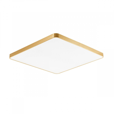 Produse - Plafoniera LED aurie/alba patrata SIERRA 80x80 cm, design modern, 003064-021965 - Zumaline