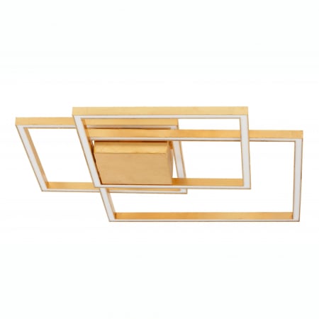 Plafoniere LED - Plafoniera LED aurie Shiri 56 cm stil minimalist forma geometrica patrate suprapuse, 9500831 - Novaluce