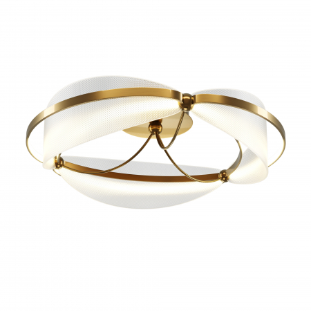 Plafoniere LED - Plafoniera LED Breeze MOD281CL-L45BS3K, 45W, 2700lm, lumina calda, IP20, aurie+transparenta, Maytoni