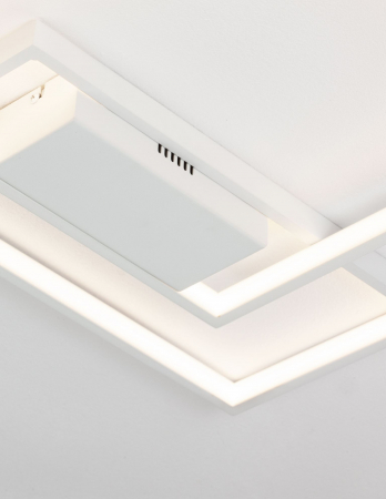 Plafoniera LED dimabila alba/neagra stil minimalist Aina 35/40 cm, forma patrat si dreptunghi suprapuse, 9364034 - Novaluce [4]