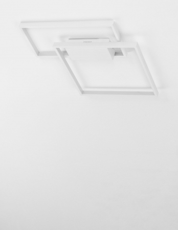 Plafoniera LED dimabila alba/neagra stil minimalist Aina 35/40 cm, forma patrat si dreptunghi suprapuse, 9364034 - Novaluce [1]