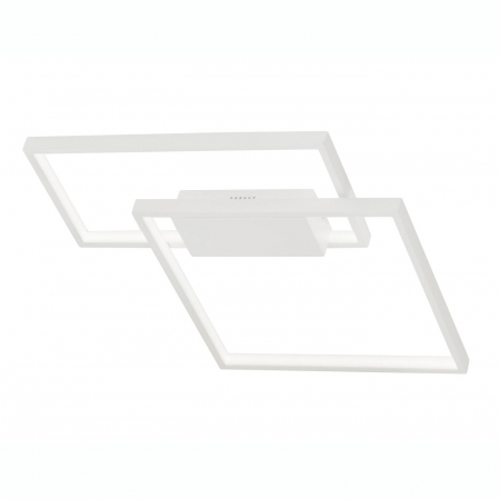 Plafoniera LED dimabila alba/neagra stil minimalist Aina 35/40 cm, forma patrat si dreptunghi suprapuse, 9364034 - Novaluce [0]