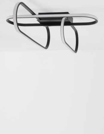 Plafoniera LED dimabila aurie/neagra Nojus 53x66 cm din 3 piese, design modern lux, 9113842 - Novaluce [8]