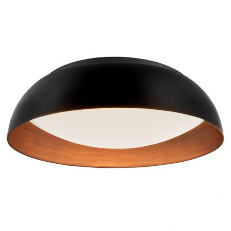 Promotii - Plafoniera LED dimabila neagra Rocco, rotunda Ø 60 cm, metal, 86008 - Novaluce