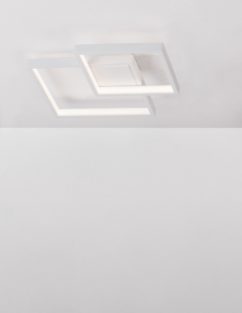 Plafoniera LED Shiri 46 cm alba/neagra, stil minimalist forma geometrica, 8160162 - Novaluce [2]