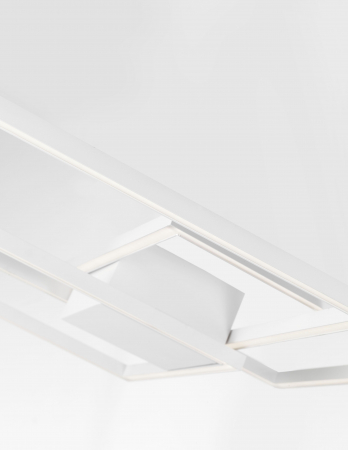 Plafoniera LED Shiri 56 cm alba/neagra, stil minimalist forma geometrica, 9500832 - Novaluce [10]