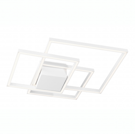 Plafoniera LED Shiri 56 cm alba/neagra, stil minimalist forma geometrica, 9500832 - Novaluce [7]