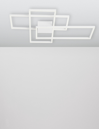 Plafoniera LED dimabila Shiri 90x67 cm alba/neagra/aurie, stil minimalist forma geometrica, 9977001 - Novaluce [2]