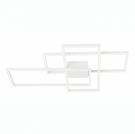 Lichidare stoc - Plafoniera LED dimabila Shiri 90x67 cm alba/neagra/aurie, stil minimalist forma geometrica, 9977001 - Novaluce